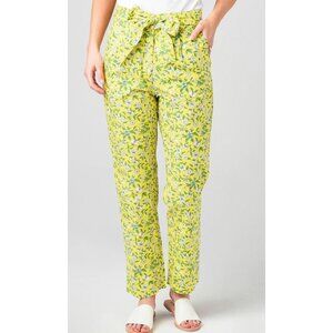 BANJANAN Women's Violet yellow floral Pant NWT XS
